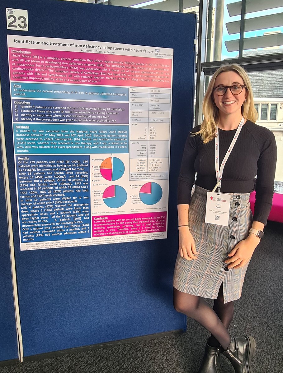 JanineBeezer's tweet photo. Lucy Pages presenting data from @STSFTrust @CHSPharmacy on IV iron in heart failure. Great work Lucy @BSHeartFailure 👏 https://t.co/NqYfQMnrAW