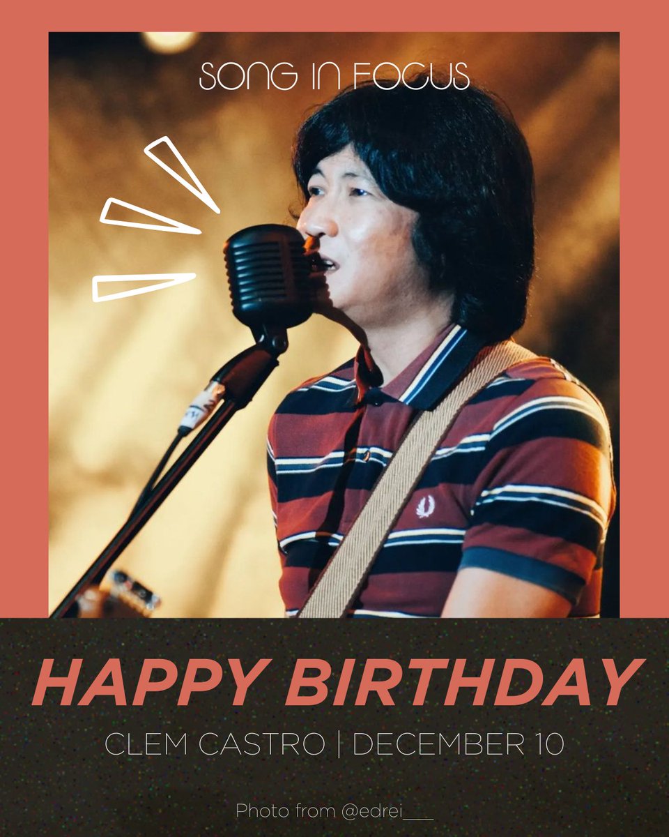 SongInFocus's tweet image. Happy birthday, @moonlanegardens' @clemcastro! Enjoy your day!

Check the story of Orange and Lemon’s 'Pagibig sa Tabing Dagat' here: 
Spotify |bit.ly/SIFEP17 
YouTube |bit.ly/SIFEp17  

#SongInFocus
#OrangeAndLemons
#OrangeAndLemonsForSongInFocus