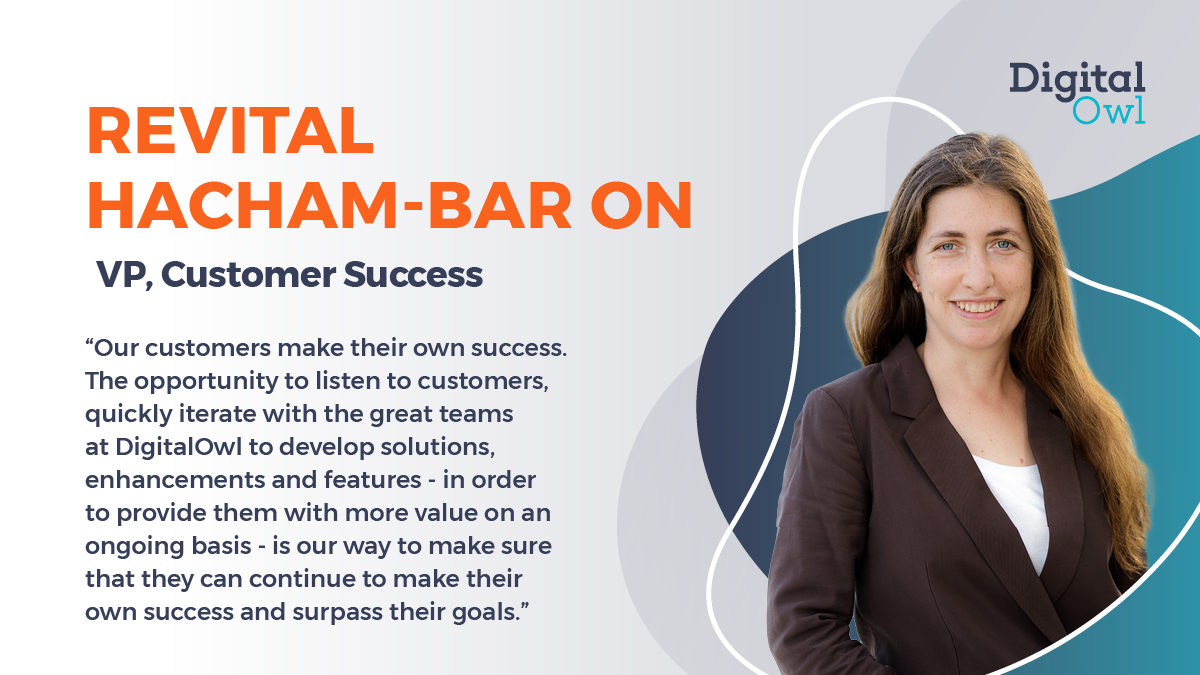 DigitalOwl_AI's tweet image. Where would we be without Revital Hacham-Bar On!? Your guess is as good as ours. She keeps the #relationships with our #partners strong &amp;amp; helps ensure they’re getting the most out of our solutions here at #DigitalOwl. We appreciate you, Revital! 
#StaffSpotlight #Insurtech