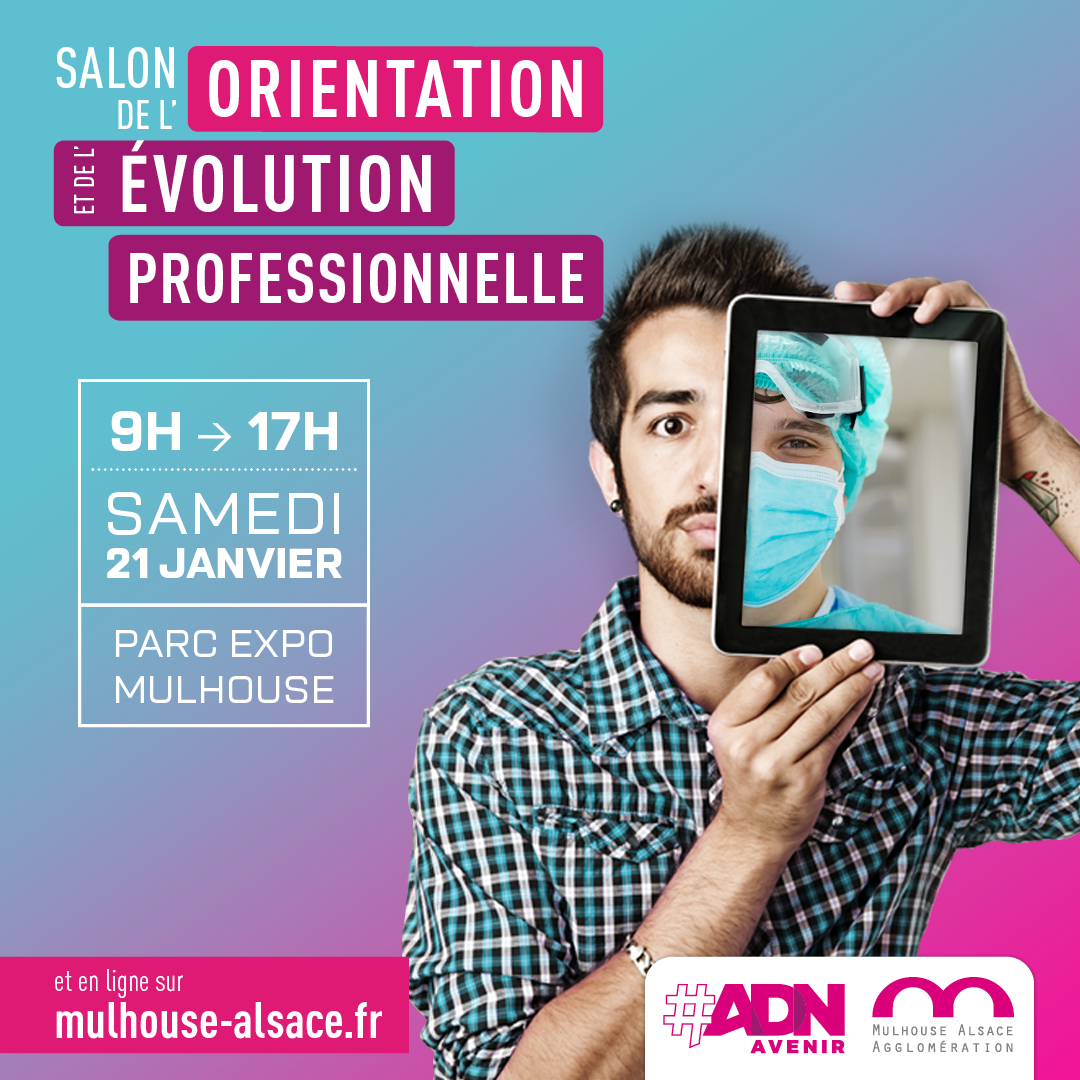 REAGIR sera présent au Salon de l’orientation et de l’évolution professionnelle qui se déroulera le samedi 21 janvier 2023 de 9h à 17h au parc des expositions de Mulhouse.
L'entrée est libre.
#reagir.fr #formation #emploi #reconvertion
