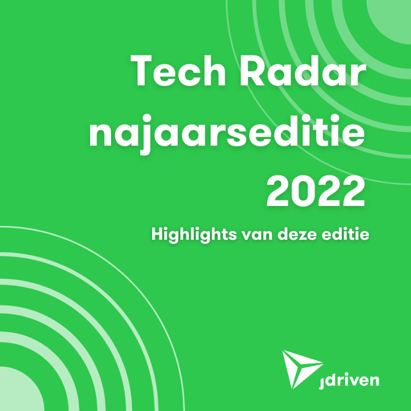 jdriven_nl's tweet photo. #Nieuws: vandaag lanceren we de najaarseditie van de #TechRadar 2022! Met o.a. #WebAuthn, #DataFaker en #VirtualThreads Bekijk enkele highlights hieronder of download de radar direct via de link! 
#Commit #Develop #Share