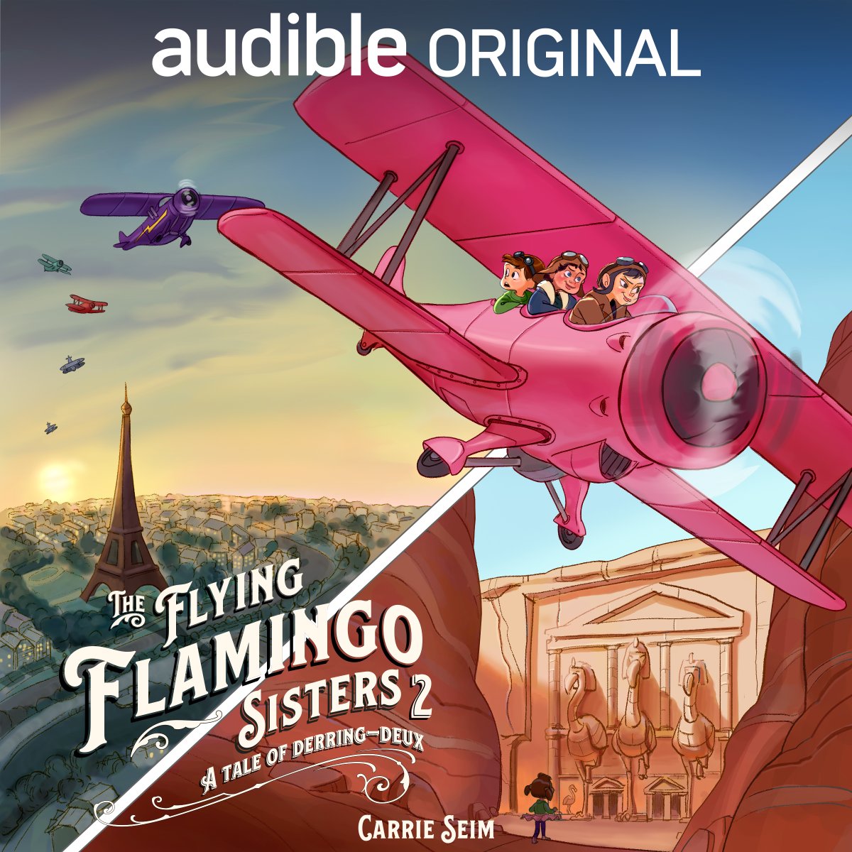 THE FLYING FLAMINGO SISTERS 2 is out today on <a href="/audible_com/">Audible</a>!! I am SO proud and excited for you to hear this gravity-baffling family adventure and its soaring cast — if you love Encanto + Indiana Jones, this one's for you! 🦩🦩🦩 adbl.co/FlamingoSister…

#kidlit #amreading #books