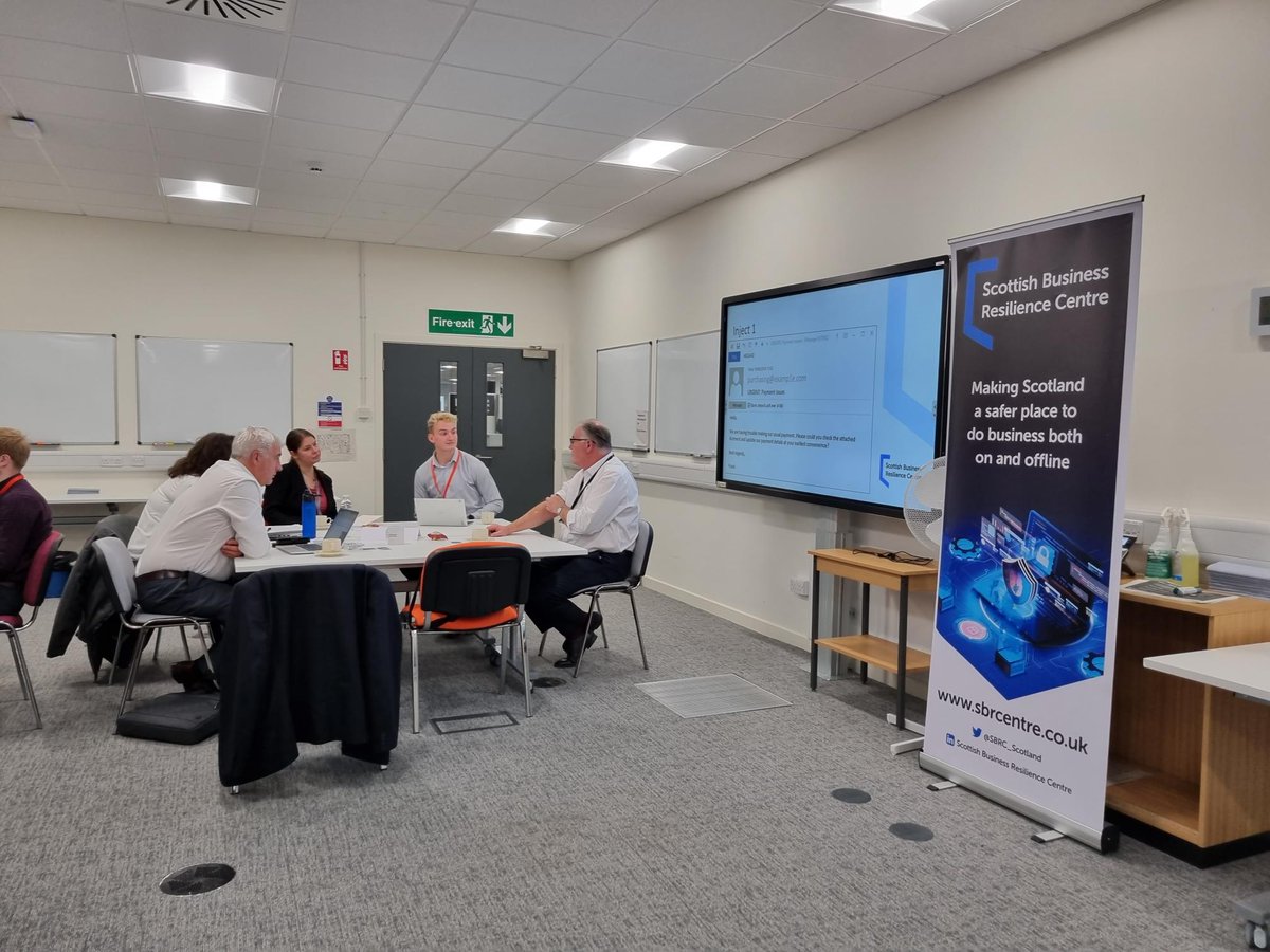 Our #EthicalHacking team are delivering a #Ransomware Exercise in a Box session to <a href="/falkirkcouncil/">Falkirk Council</a> , which will give them the tools to prepare for a #phishingattack

Sign up for an upcoming session here ➡️bit.ly/3LMI6Mb

#cyber #cyberawareness #PublicSector