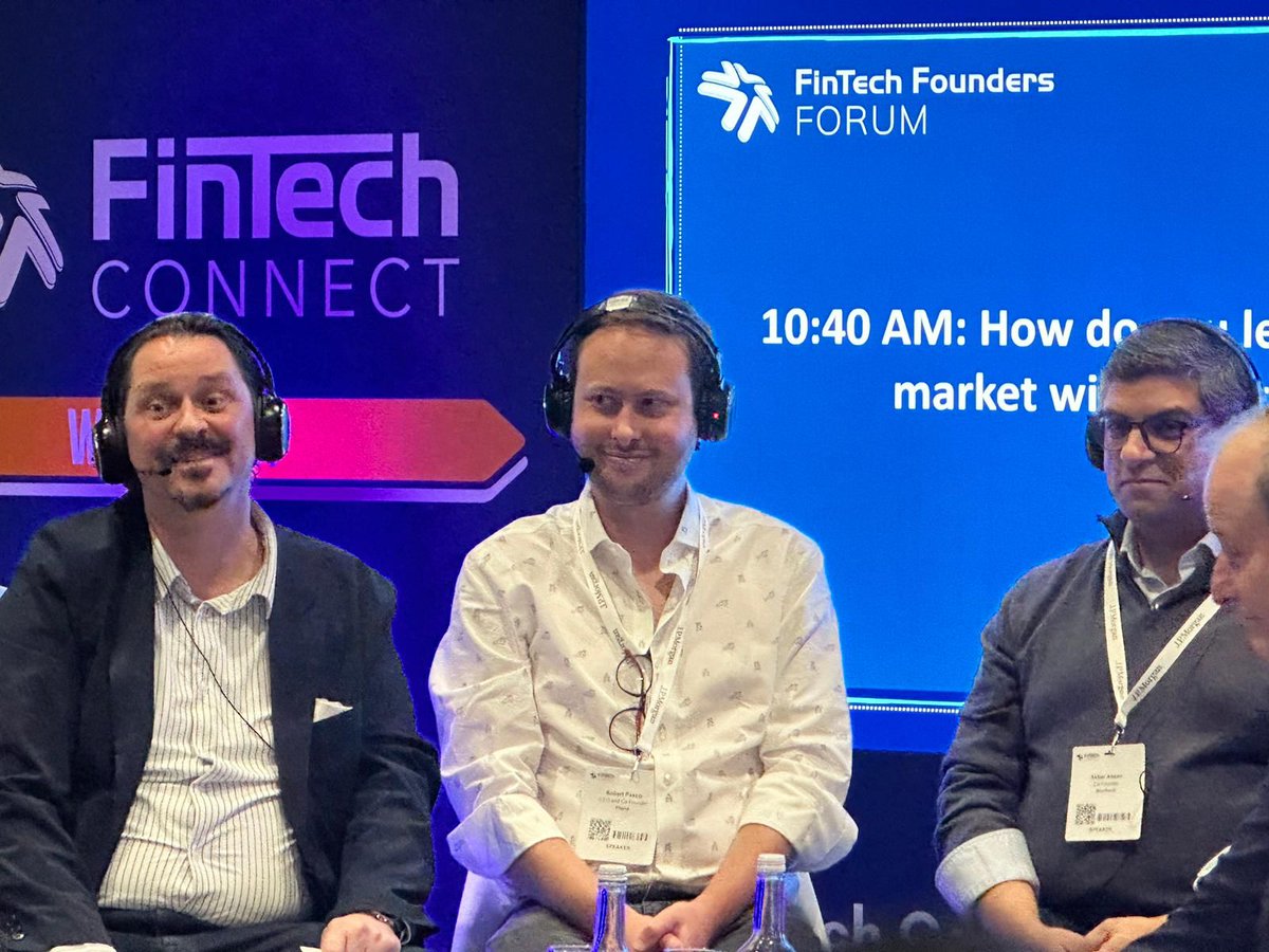 FINTECHCircle's tweet photo. π Panel discussion on "How do you lead a FinTech during a market with a negative outlook?" moderated by @GlennPBurgess CMO @FINTECHCircle featuring:
Akbar Ahsan of @storfund
David Haines of @SteelEyeLtd
Robert Pasco of @Peoplelend
Todd Cycle of #token.io
#fintechconnect #FTC22 https://t.co/Jt1rcERnX3