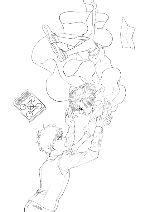 線画描いて満足したまま放置してたガ清ちゃん達 
