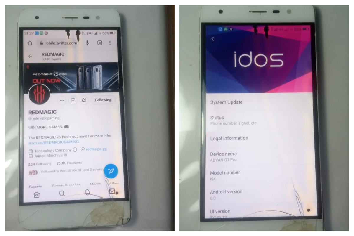 Yohakim007's tweet photo. @redmagicgaming My phone is Advan G1 pro
My phone is to old,batteray drop,lagging and Overheat issue
I want it because #REDMAGIC7SPro it's features, performance and build quality is awesome
#REDMAGICGRANTMYWISH https://t.co/r8hnqLWpKI