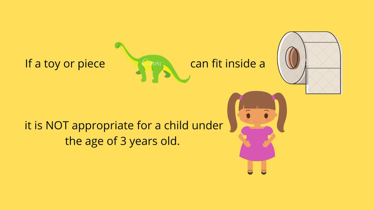 December is National #SafeToys & Gift Month. Remember this: if a toy or piece of the toy can fit inside a toilet paper roll, it is not appropriate for children under the age of 3. Small pieces can be a choking hazard. #SafeToysMonth #PTSIP #InjuryPrevention #Pediatrics