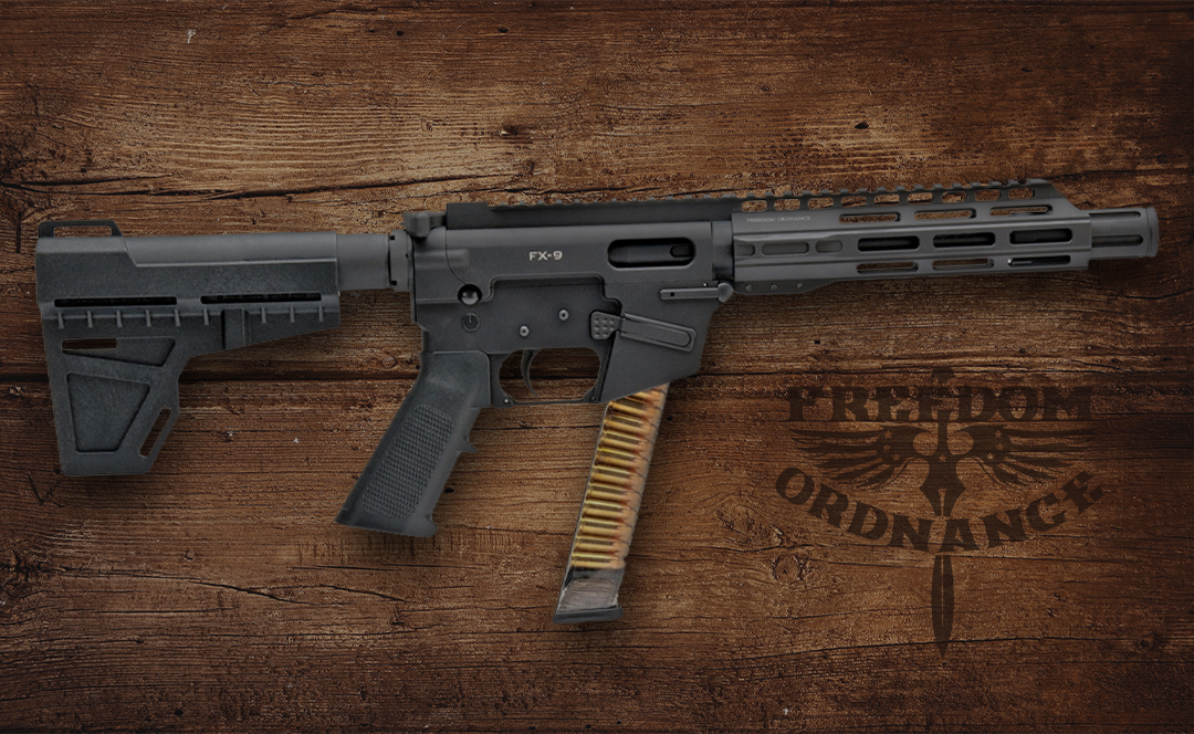 rkguns's tweet photo. The FX-9 was designed to be completely modular. Outfit it with any Freedom Ordnance barrel length, and customize it with endless AR-15 accessories. You can create just about any configuration you need. Made in the USA, this is freedom to the extreme! #FreedomOrdnance #FX9 #9mm https://t.co/xDPvvCUQho