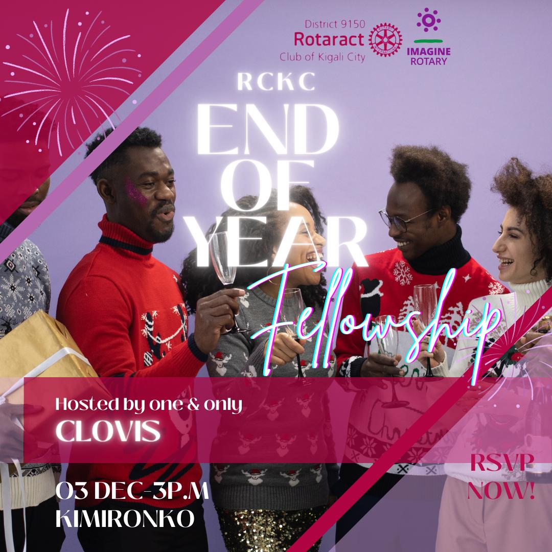 RCkigalicity's tweet photo. RCKC End of Year Fellowship!!!

Ending the year in a fun-filled way. Join us this Saturday for our End of Year Fellowship. You don't want to miss this.

Send a DM to RSVP now!

#rotaract #rckc #rotaract250 https://t.co/OmN6MmVS70