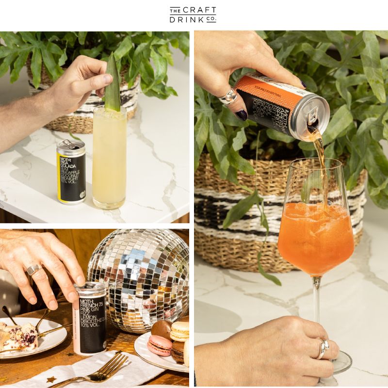 In September we first launched MOTH's superb range of pre-mixed cocktails! This month, we are pleased to add their Aperitivo Spritz, French 75 Pink Gin Fizz and Piña Colada to the range. 
 
Good for sharing with friends at a New Year’s party!  

bit.ly/3FhvtbN