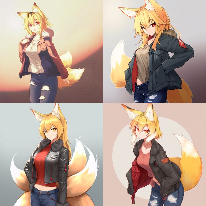 昔描いてたオリキャラをAIに描画してもらう。
特徴が分かりやすい分ほぼイメージ通りのものが出来た。
というかnijijourneyの使い方からすればこっちの方が正しい使い方だと思う。 