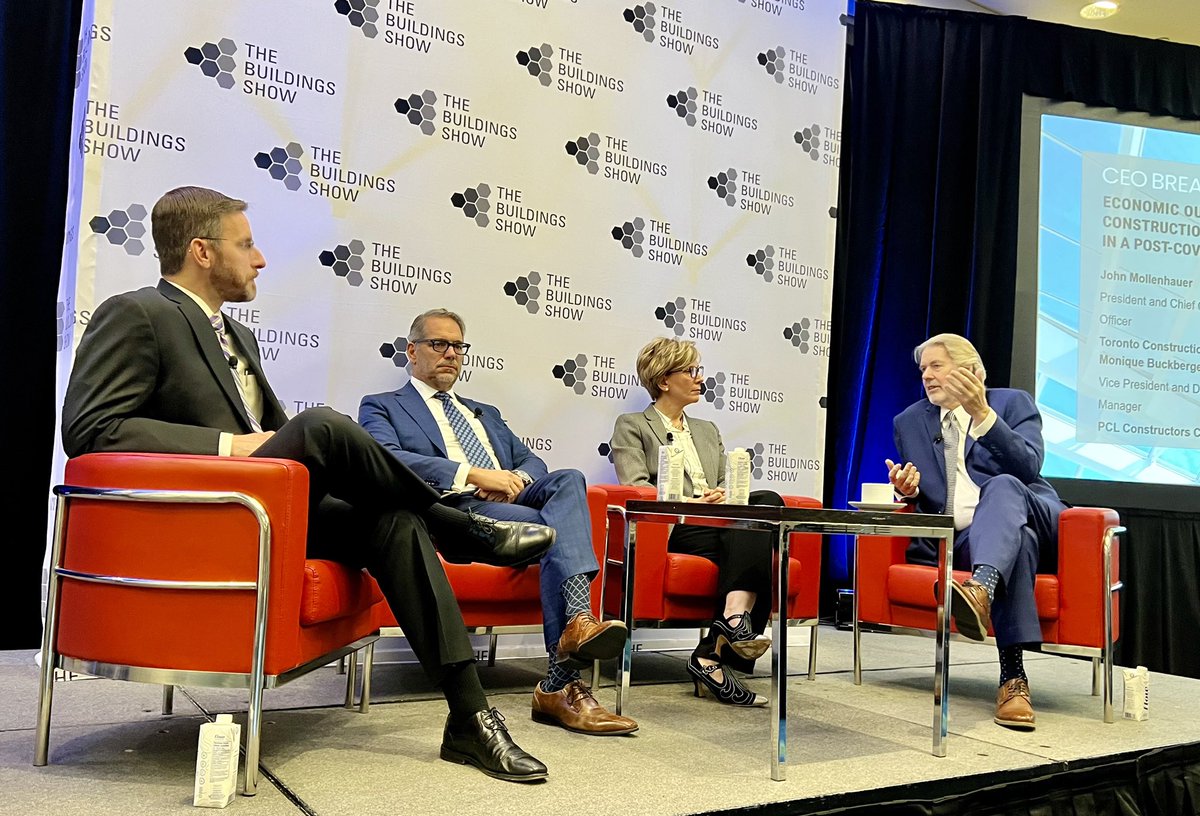 TCA_Connect's tweet photo. CEO Breakfast happening now! In partnership with @ConstructConnx THANK YOU to our speakers Monique Buckberger @PCLConstruction Jeff Murva #JmurvaConsulting Michael Guckes @ConstructConnx and John Mollenhauer @TCA_Connect https://t.co/rA74rpd4pf
