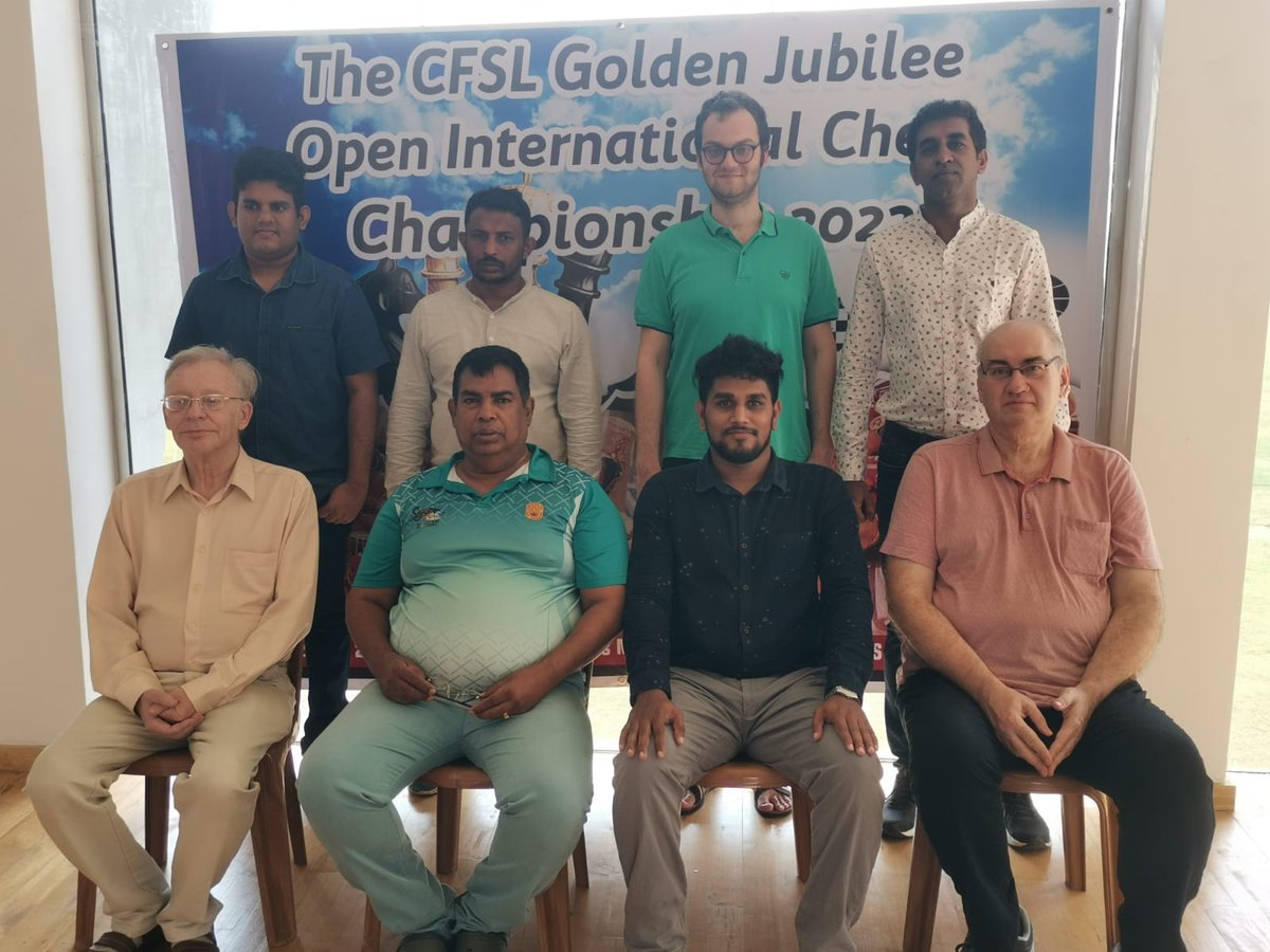 ChessSri's tweet image. CFSL Golden Jubilee 2nd  Grand Masters Round-Robin Tournament 2022

The tournament started on 29th November 2022 at Sports Ministry Pavilion, Torrington Square, Colombo 07. The tournament will be held till 03rd December 2022.

Link - chess-results.com/tnr702404.aspx…