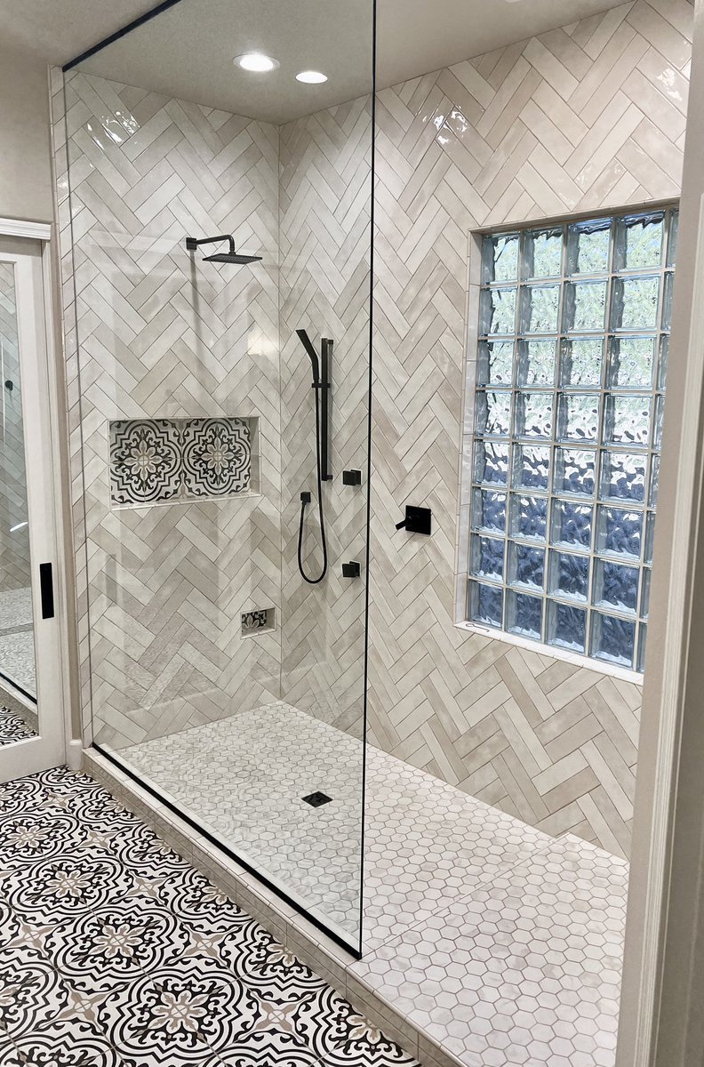 Before & after pics our Chandler bath remodel! 😍 #showerremodel #bathroomremodel #interiordesign #design