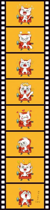 #映画の日 
デジタル撮影が当たり前の時代なので、映画=フィルム描写もレトロな感じがします。
<縦長なのでタップ推奨>
#イラスト #再掲 #illustration 