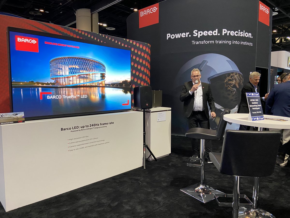 Barco's tweet image. We're ready for another day at #IITSEC in Orlando! Stop by booth 2548 to know more about our #trainingandsimulation solutions. Our team is happy to guide you around!
@iitsec