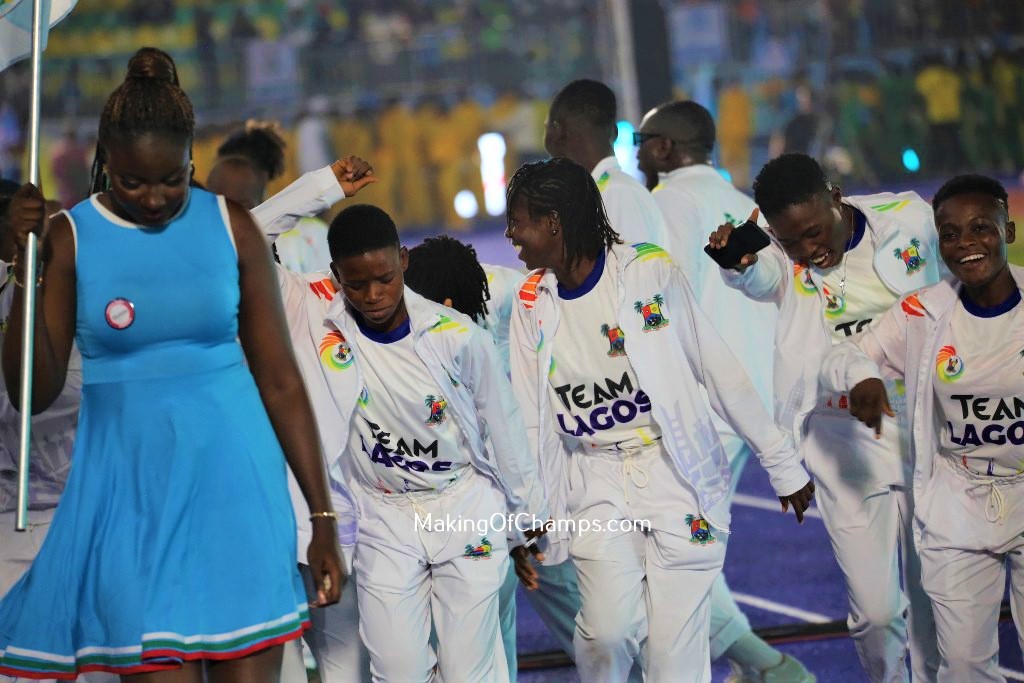MakingOfChamps's tweet photo. Happy vibes in Asaba for the National Sports Festival: 

▪️ Frame 1 - #TeamSokoto
▪️ Frame 2 - #TeamLagos
▪️ Frame 3 - #TeamKano
▪️ Frame 4 - #TeamImo https://t.co/uWLfhHyPnX