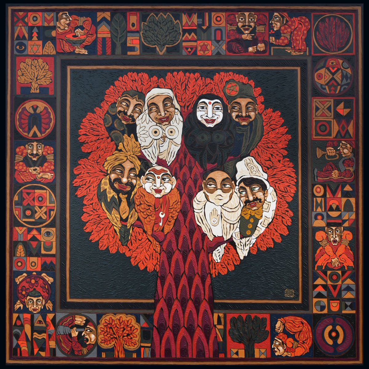 pradipta2004's tweet photo. We are Mosaics “ #bikanerhouse #artcurator #groupshow #moderninteriors #artcollectorworld #ArtInstallation #indianartgallery #artsy #indiaartlovers #artloversdaily #artcollection #DelhiGalleries #artindelhi #mashaart #aiconcontemporary #galleryespace ##roshinivadhera https://t.co/ALOwubWO2U