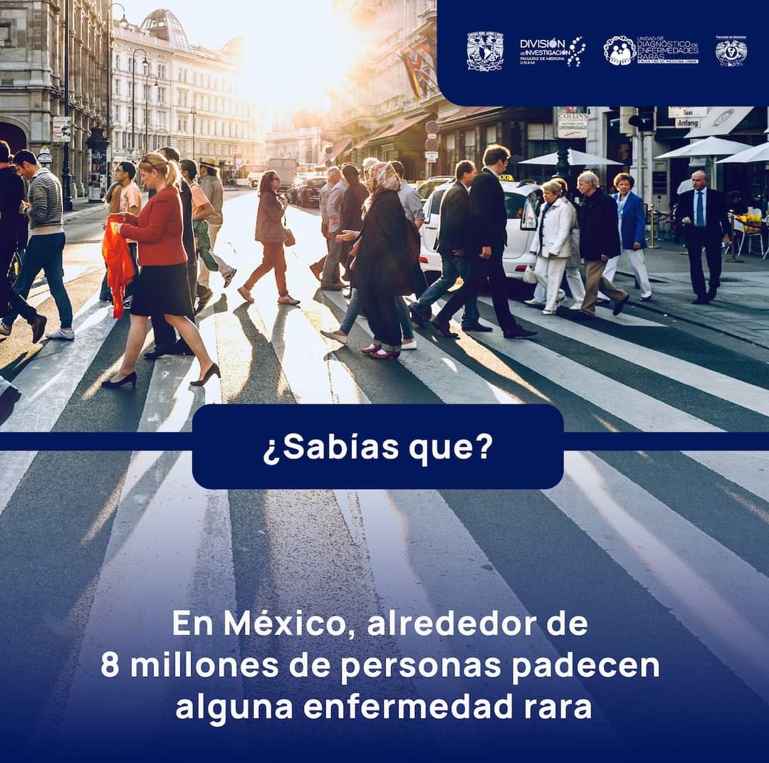 UDER_UNAM's tweet photo. ¿Sabías que? En México, alrededor de 8 millones de personas padecen alguna enfermedad rara.

#enfermedadesraras #unam #facmed #genetica #salud #mexico https://t.co/ObgkdkimjJ