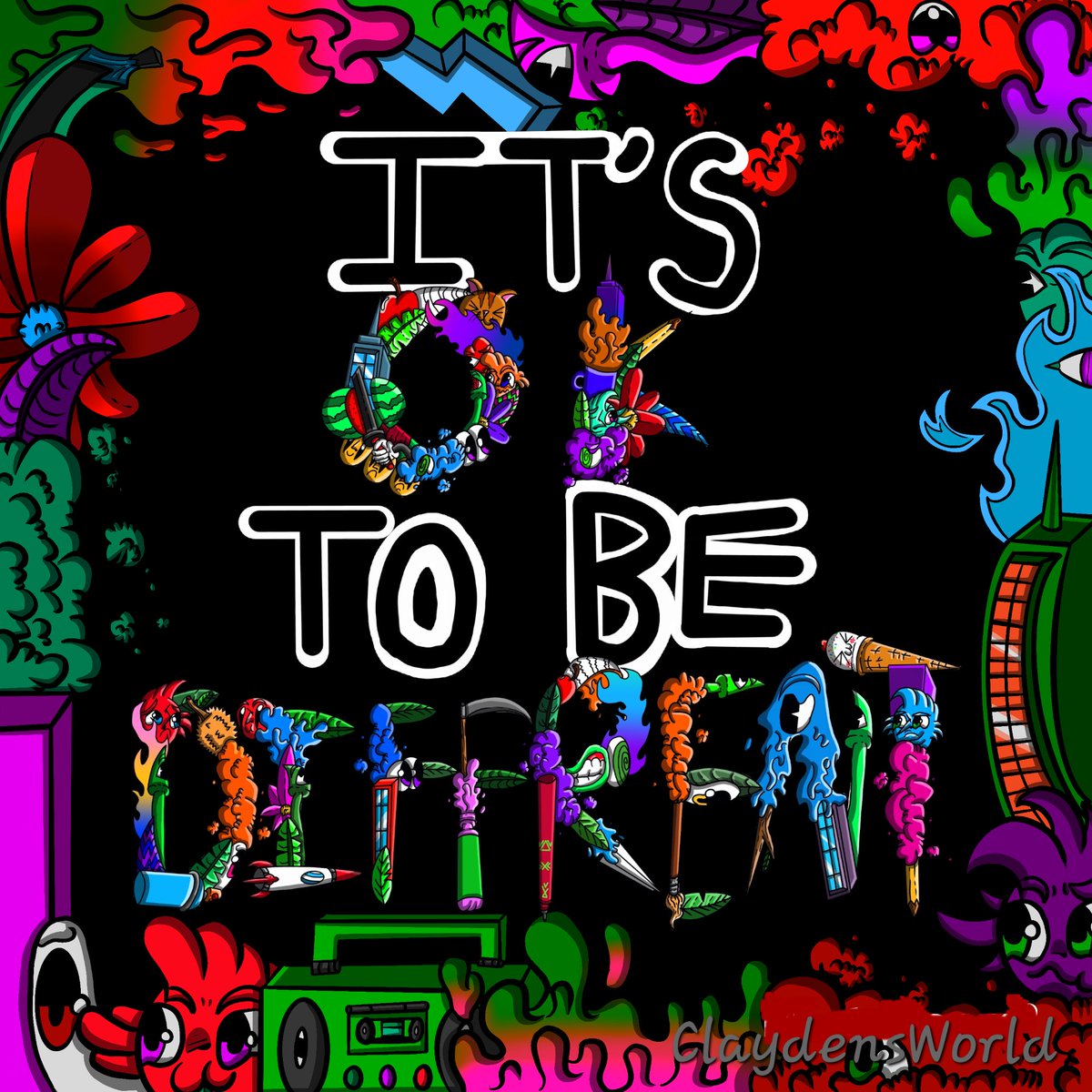 🙃It's OK TO BE DIFFERENT😎 #nftarti̇st #NFTartwork #artist