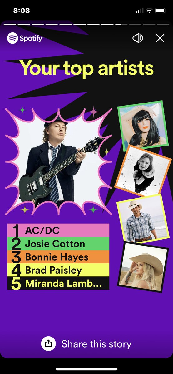 davegruber63's tweet photo. What a weird mix, but I have always been a fan of all different types of music. Now there is proof! Haha #spotify #acdc https://t.co/GXrUgOTJZA