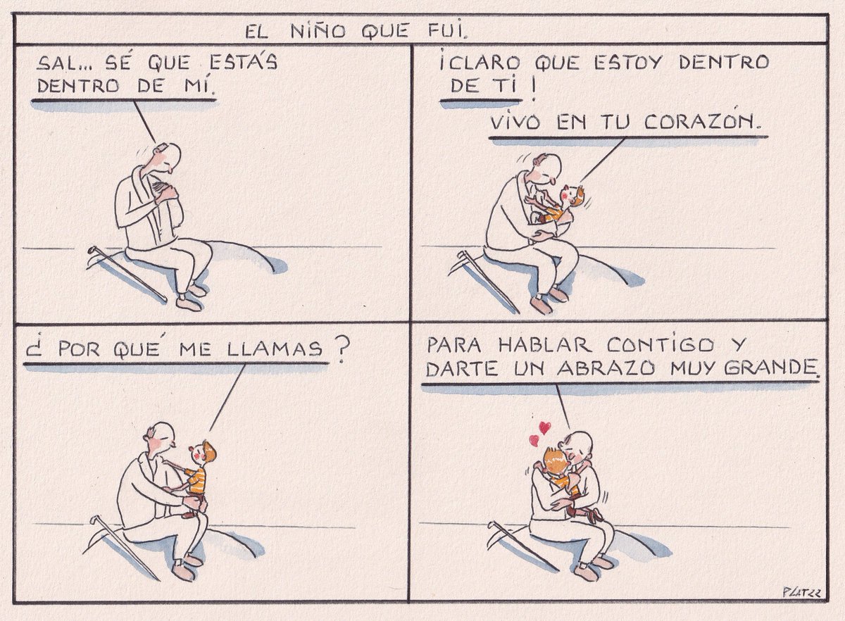 El abrazo.