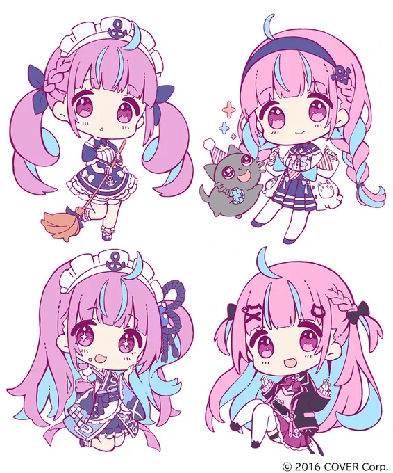 湊あくあさんのお誕生日グッズ、ラバーストラップのイラストを描かせて頂きました!お誕生日おめでとうございます!!#湊あくあ生誕祭2022 