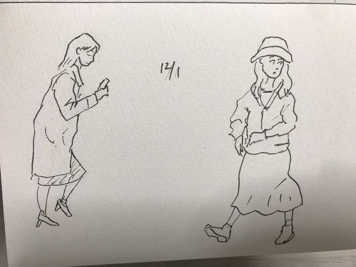 12/1

#カフェスケッチ  #ジェスドロ #がんもスケッチ 模写 