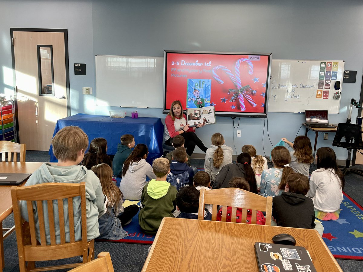 Read Alouds are our FAVORITE! Thanks <a href="/AshleyabcLatham/">Ashley Latham</a> for making library time so engaging and fun! #7HillsLEADS