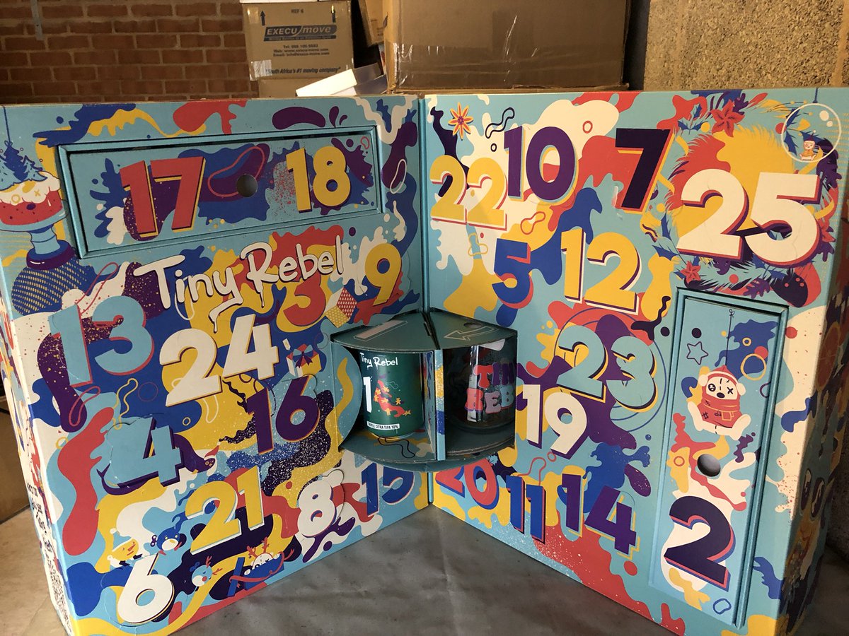 mrevileye's tweet photo. If there’s anything more epic than a beer advent calendar then frankly I’m not ready for such levels of awesome #tinyrebel #craftbeer #marriedwell https://t.co/YWav8wNzFm