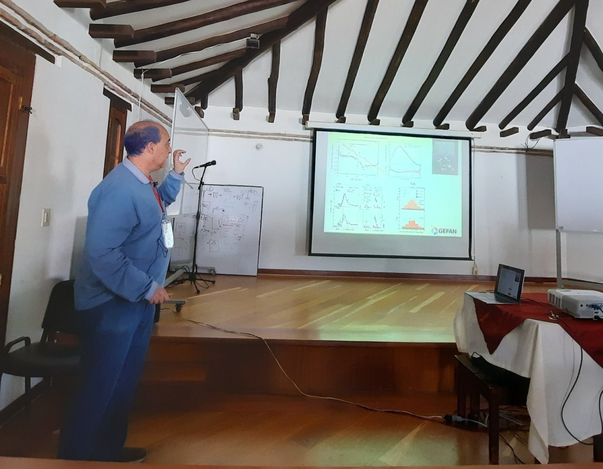 conhep's tweet photo. The 4th day oh #COMHEP2022 statrs it's morning session dedicated to #Neutrino theory and phenomenology. Fist, Orlando L. G. Peres @unicampoficial, on #BeyondStandardModel #Neutrino #Physics https://t.co/xbMDYCq4p9