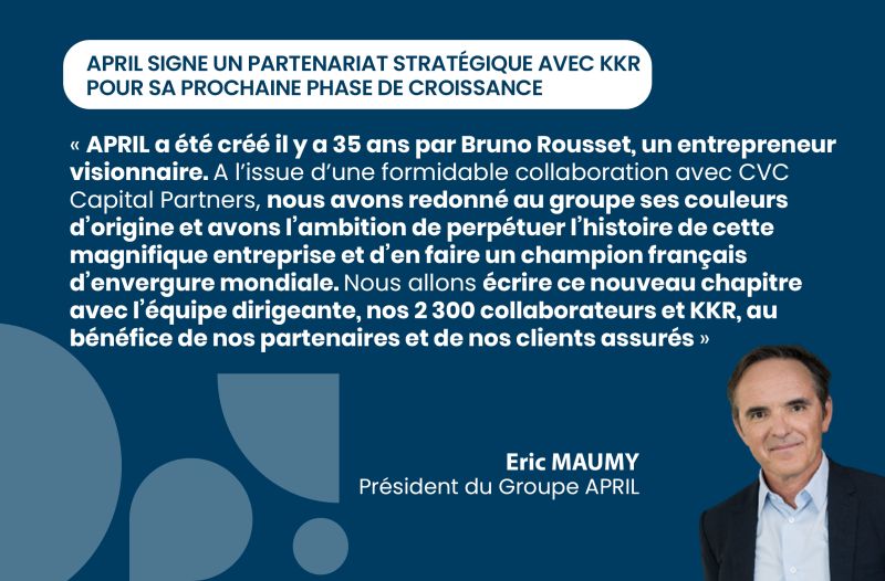GroupeAPRIL's tweet photo. APRIL signe un partenariat stratégique avec KKR pour sa prochaine phase de croissance.
Toutes les informations relatives à cette annonce sont à retrouver sur le site d’APRIL : https://t.co/rwpvKgFoQF https://t.co/D8mLoNyA78