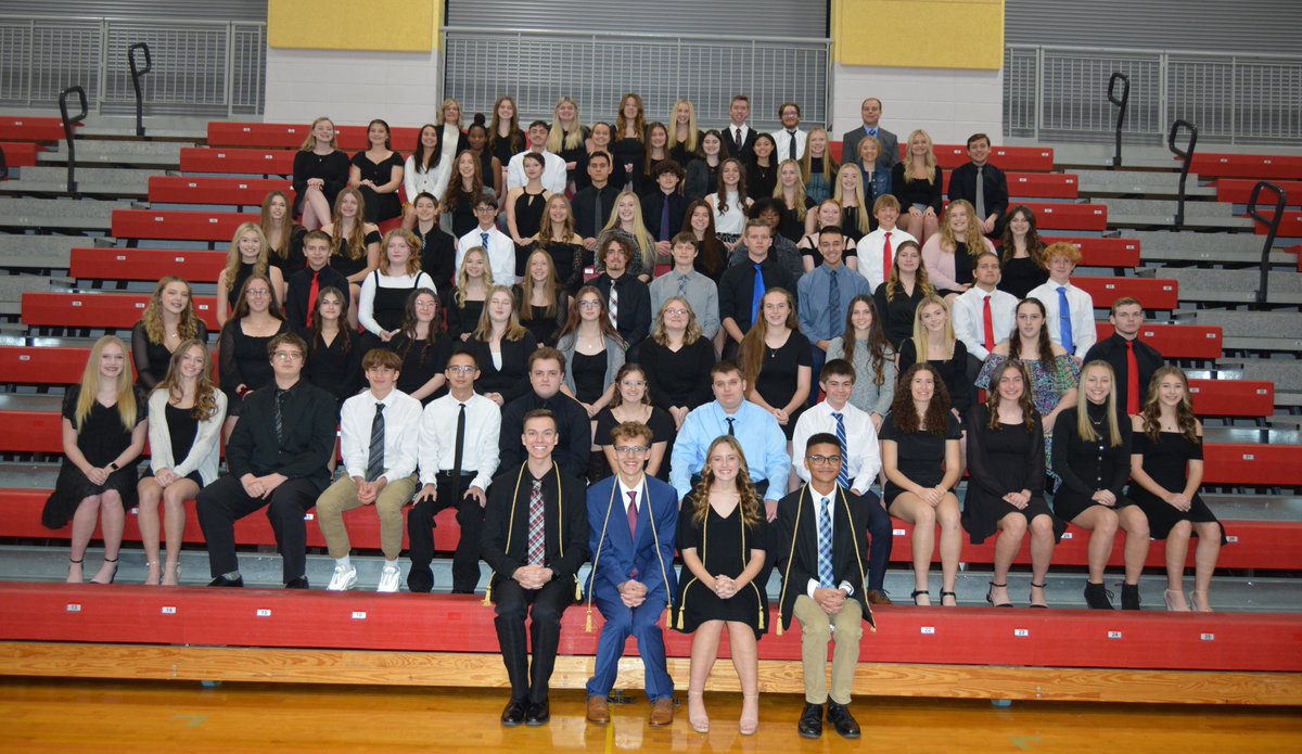 The Mountain Ridge High School Chapter of the National Honor Society recently held its induction ceremony for the 2022-2023 school year, welcoming 58 new members to the organization.
