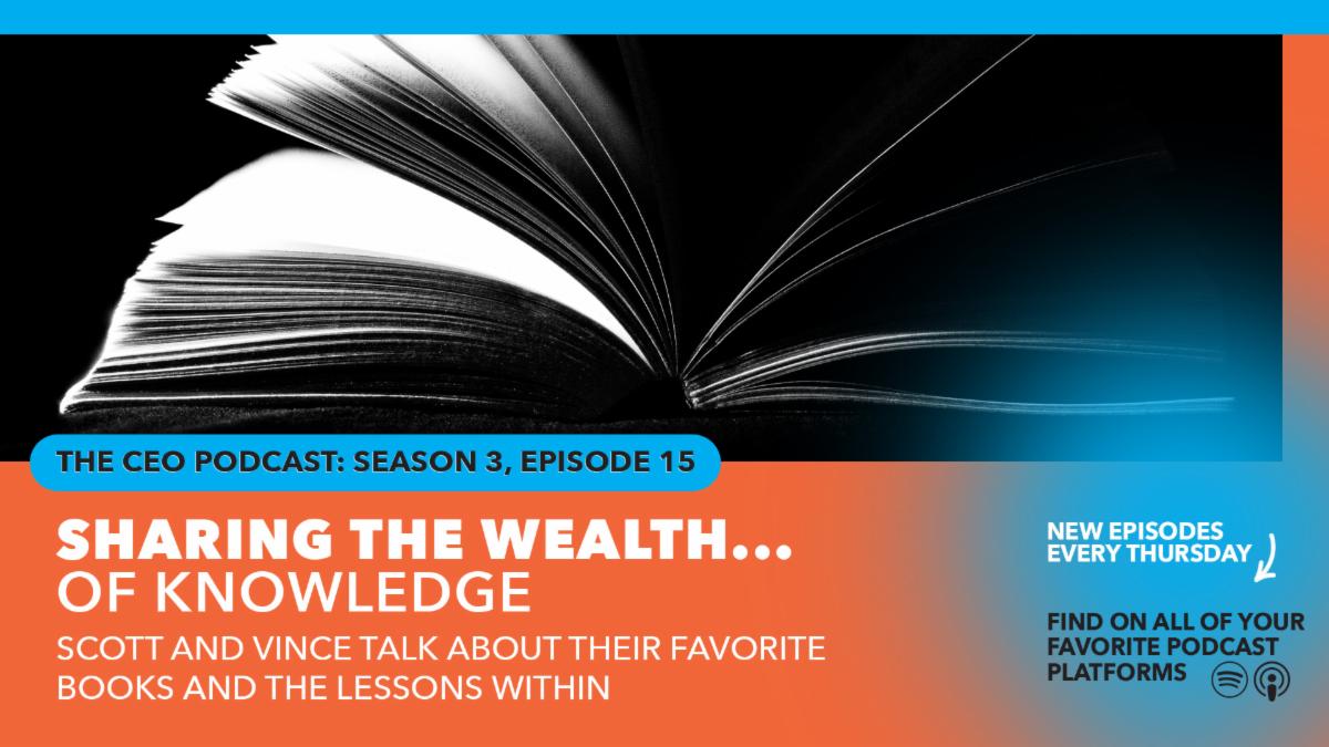In this episode, Scott and <a href="/VinceMoiso/">Vince Moiso</a> share the titles of some of their favorite books and share some of the important lessons they've learned from them. Click the link below to listen! 🎧😉

🔗linktr.ee/theceopodcast

#businessbooks