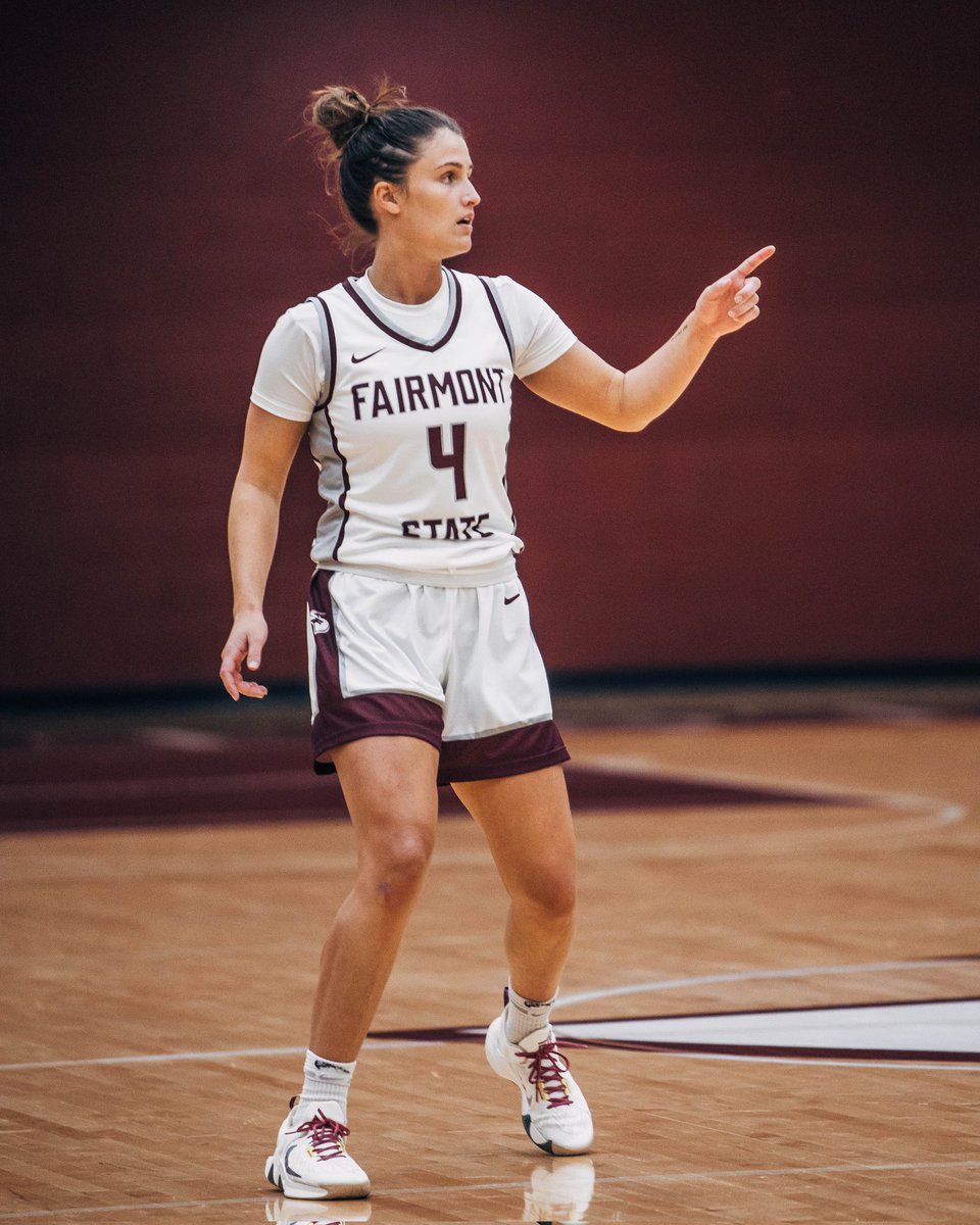 _tadlocka's tweet photo. Huge shot to force OT for @fsfalcons @FairmontWbb last night https://t.co/Al95rnx2Lc