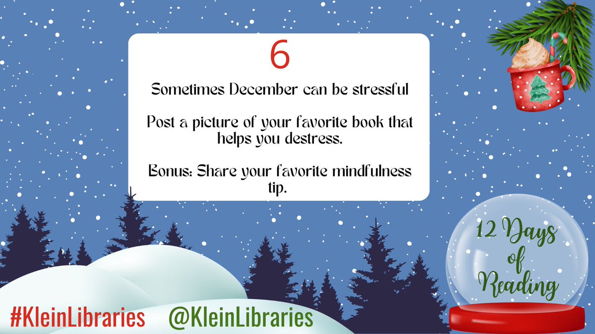 KleinLibraries's tweet image. Need a good mindfulness exercise...we have a book for that! #KleinLibraries @KleinISD