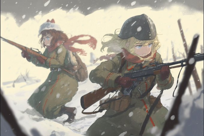 #nijijourney 
AIで生成した二次大戦武装女子達。 