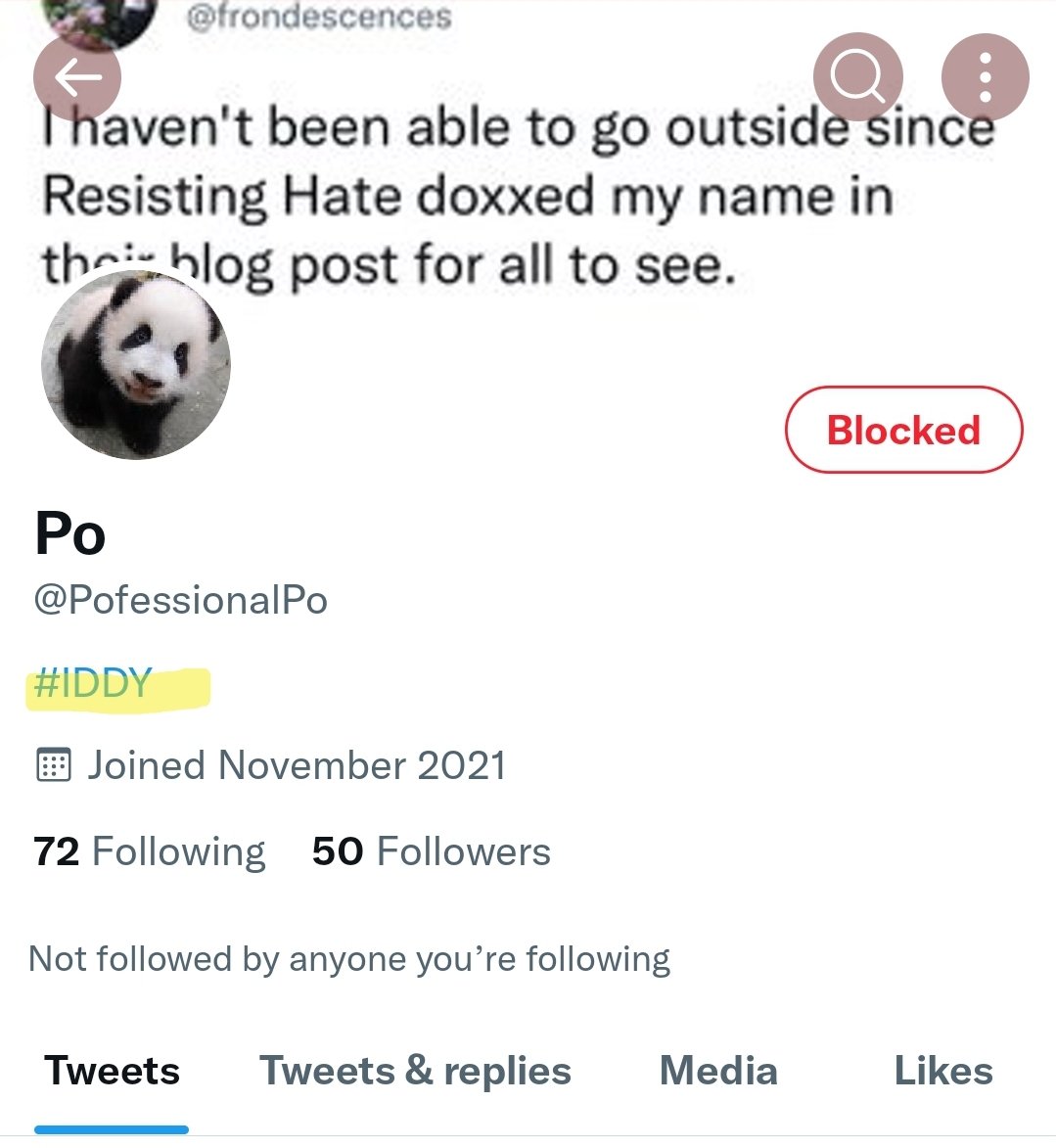 OhYesIDo2315's tweet photo. @soliteire follows all the Joker accounts whenever they respawn.
#IDDY stands for: Is Desi Dead Yet.
And again there's @VMartine1905 https://t.co/nGILppCTVA