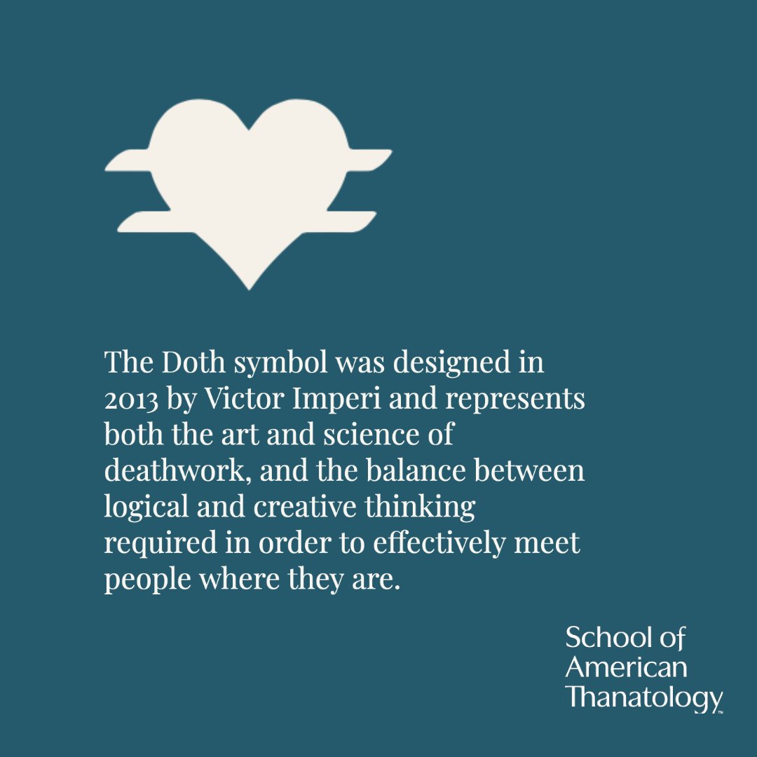 coleimperi's tweet photo. The Doth is a symbol of balance required in the art and science of deathwork. #schoolofamericanthanatology #deathwork #tanatología #deathcompanion https://t.co/txX0hOlJMh
