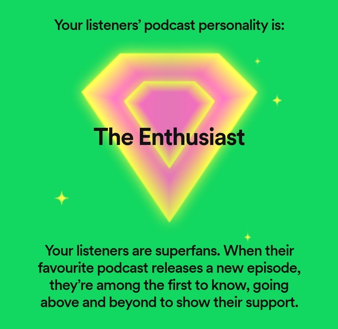 Sounds about right!
#spotifypodcasts