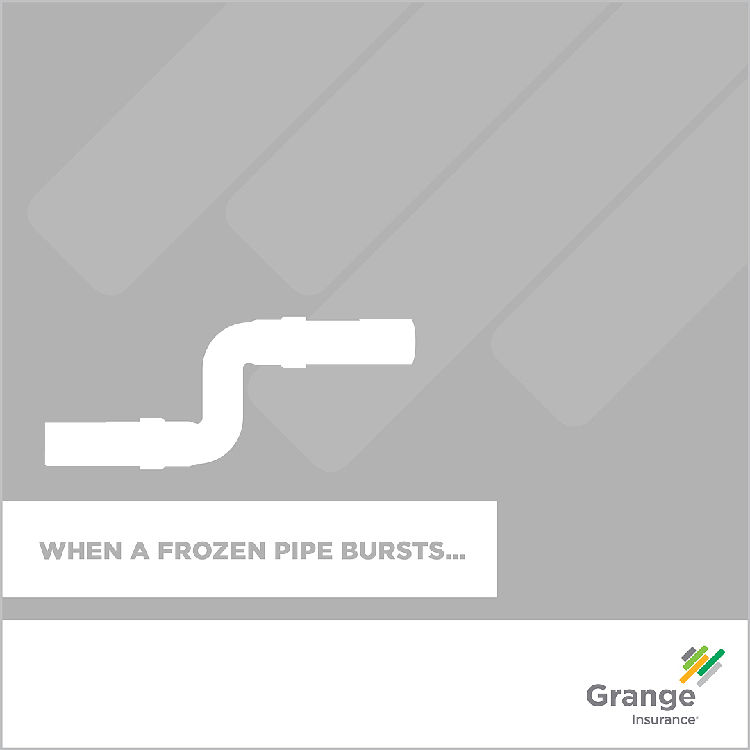 DSBInsurance's tweet photo. Do you know what to do if a frozen pipe bursts in your home? https://t.co/WUTntfLnKu  #AskYourAgent #GrangeInsurance https://t.co/Xscc4uDJ7c