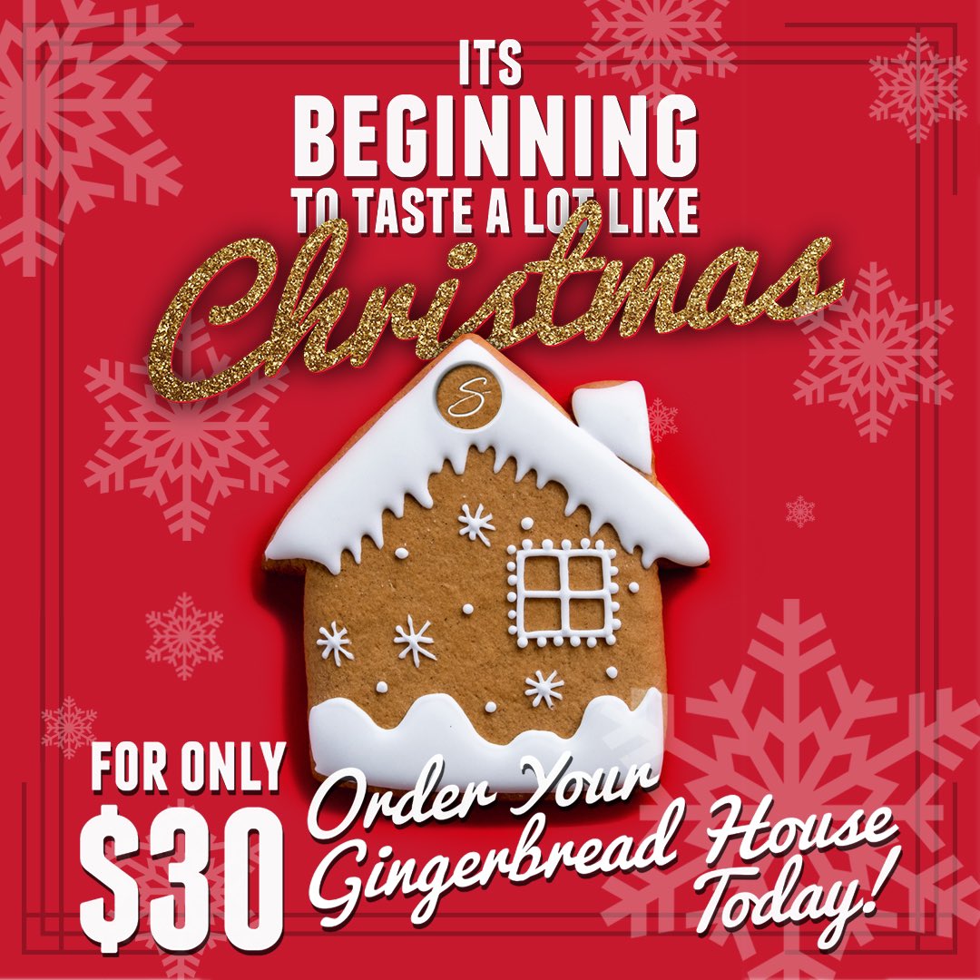 And so it begins!!! 
Our homemade gingerbread houses are back &amp; ready for preorder! 
Comes with all the fixings &amp; tastes hood too! Order yours today! 403-727-7627