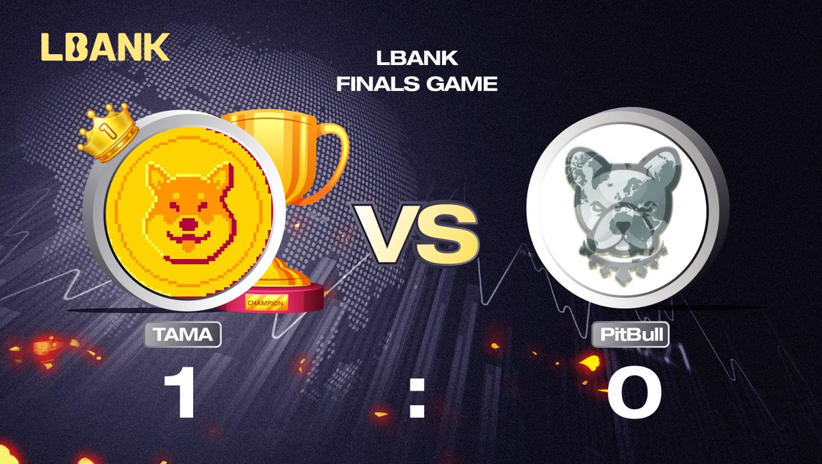 LBank_Exchange's tweet photo. 📍#LBankPlayoffs FINALS!!!📍

🏆The first game was close, but @Tamadogecoin took it home.

 @BscPitbull will have a home advantage, who will win in this 4 game series? Stay tuned!🏁

🗳️Vote for your favorite #Cryptocurency https://t.co/tRUXJxA30S