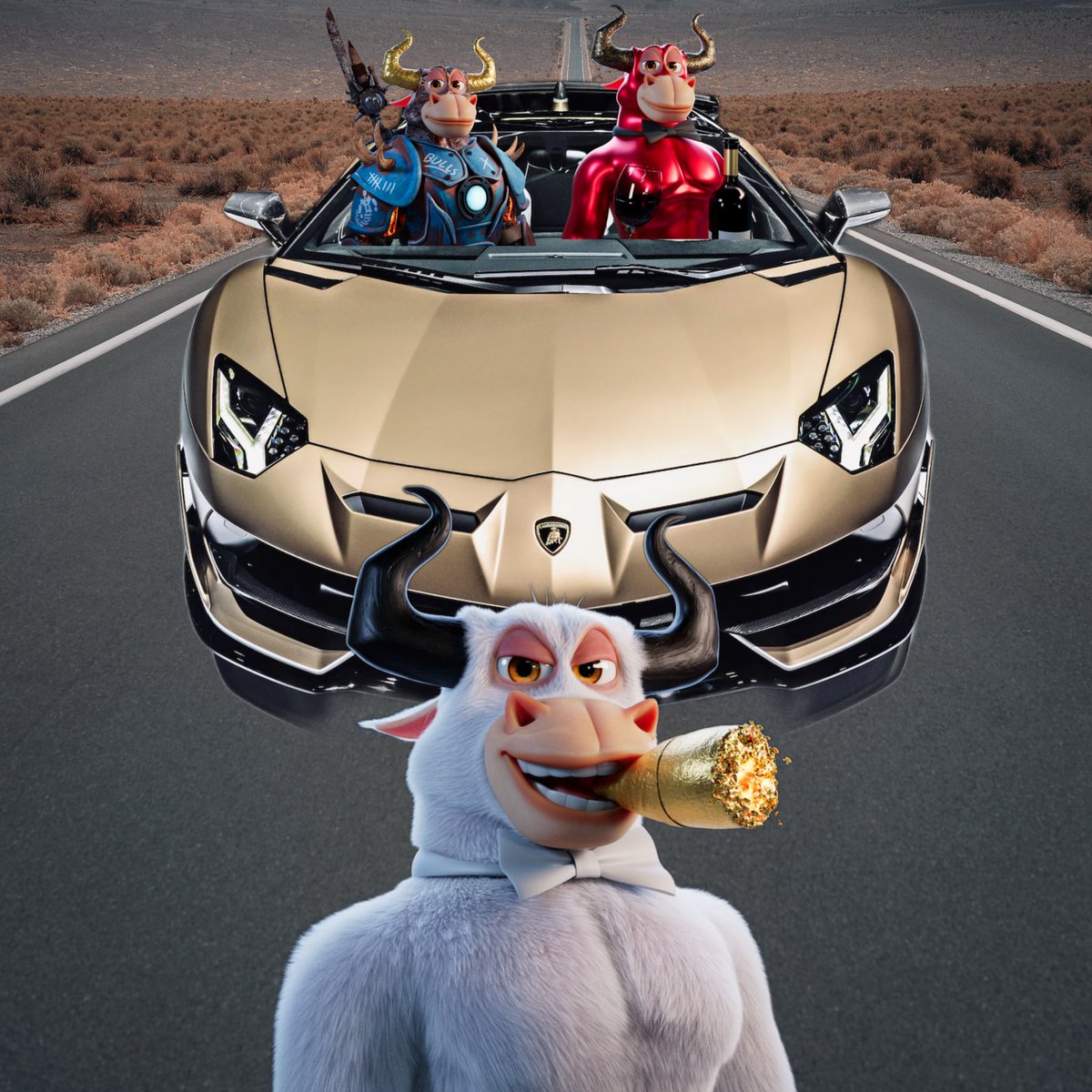 NFTNoodles's tweet photo. The announcement is just around the corner.. Ever seen a flying Lambo?  We’re getting ready for lift off 🔥

@BullsApesProj @BAPVIBs @BapBattleBulls 

#wenlambo #Lamborghini #NFT #Bullish #Bullrush #BAPfollowBAP #BAPMAN #Timetofly #Investing #NFTFam #ROAR #BULLRUN #Bull https://t.co/QAGAMsmN6H