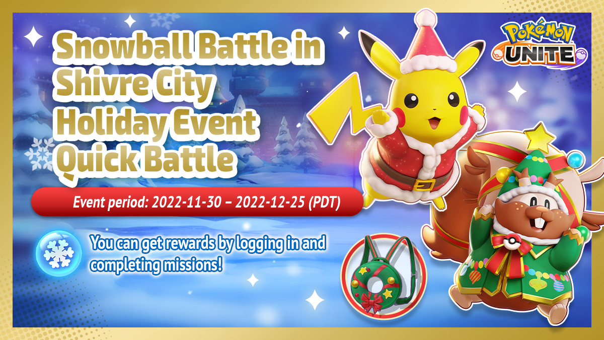 Pokemon UNITE Patch 1.8.1.2: New Items, Events, and Winter Holiday Content