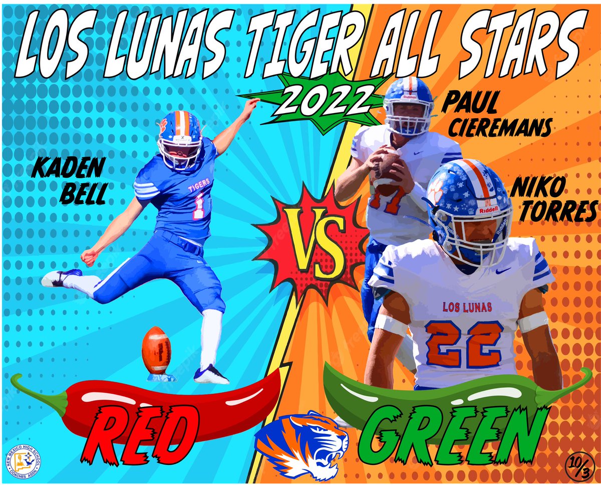 2 days until the <a href="/NMHSCA/">NMHSCA</a> All Star Game! We’re so proud of our Tiger All Stars! 

🕒 3:00 pm
🗓️ Saturday, December 3rd, 2022
📍 Bulldog Bowl, Artesia NM
📺 KSVPtv.com