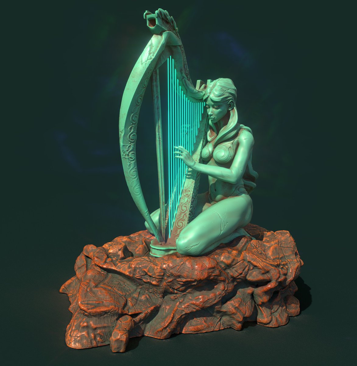 brianlife's tweet photo. Im grateful to be one of the Top 50 "Creators of the Metaverse" @metamundo_co . "Harp Song" my latest 3D NFT is now on Exhibit in Miami! (details for events in thread) View the NFT here, click to be notified once it's minted. #creatorsofthemetaverse https://t.co/XmaMZMJ94y https://t.co/7uiU0QImH1