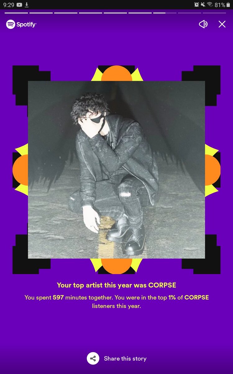 Army_Of_Freaks's tweet photo. I didn't use spotify much this year, it's been a busy year. But can you guess who's on top of my wrapped this year?❤🖤❤🖤❤🖤❤ https://t.co/U9MqBcbIxP