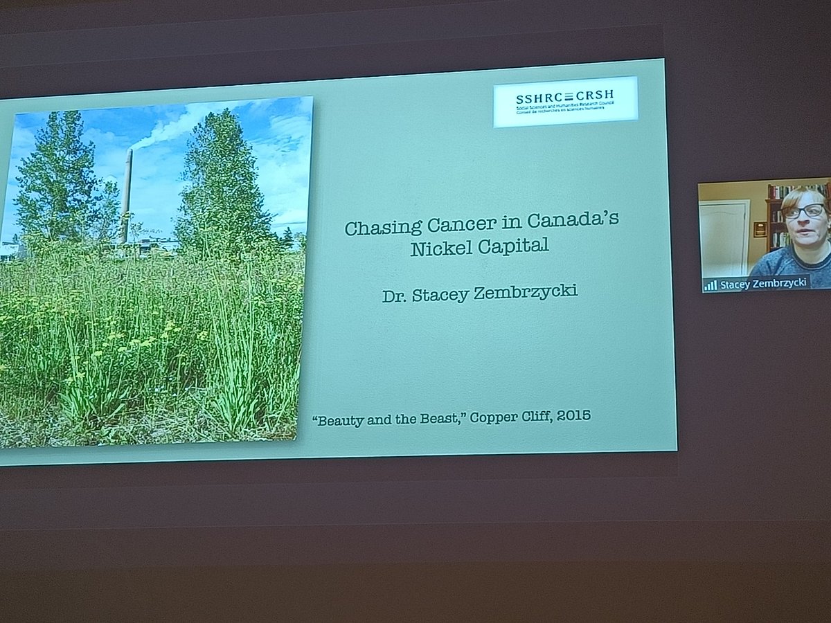 Northern Ontario history in Helsinki! @SZembrzycki is sharing her important new research on cancer and mining in Sudbury in her #FOHN22 keynote. https://t.co/Mm9vGMQau7
