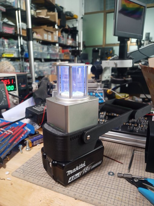 Whipped up a rugged Far-UVC lantern this afternoon for the coming adventure. Not really a prototype,